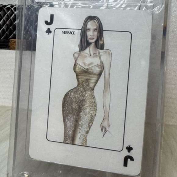 🃏 VERSACE Jack of Clubs Rare Fashion Collector Playing Card - Picture 4 of 4